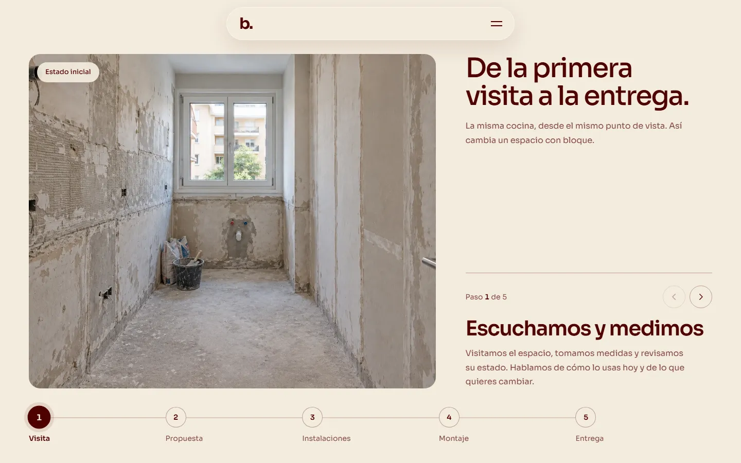 El proceso en cinco pasos