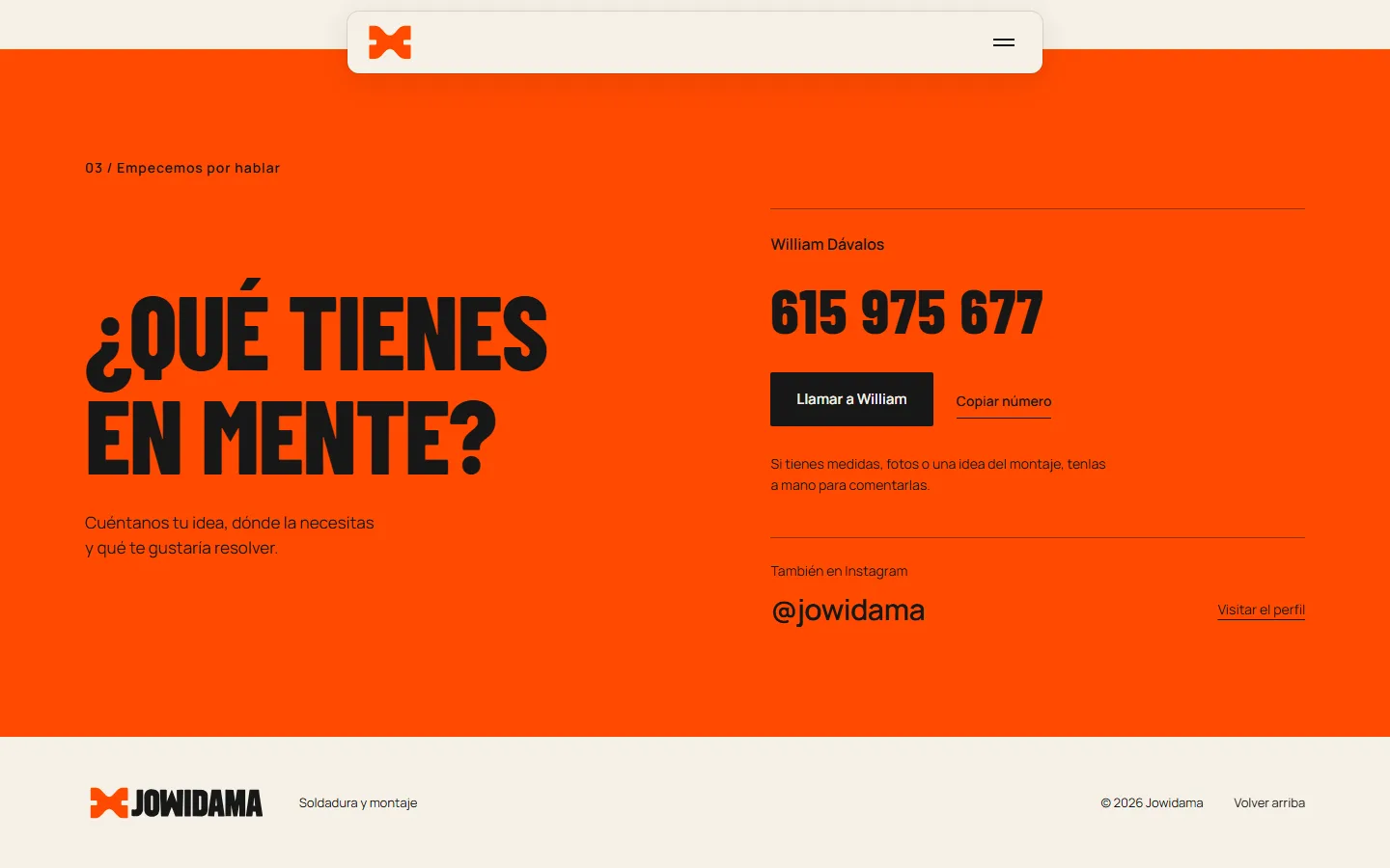 Contacto directo por teléfono